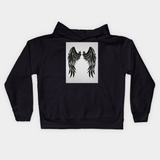 Wing Black T Shirt Kids Hoodie